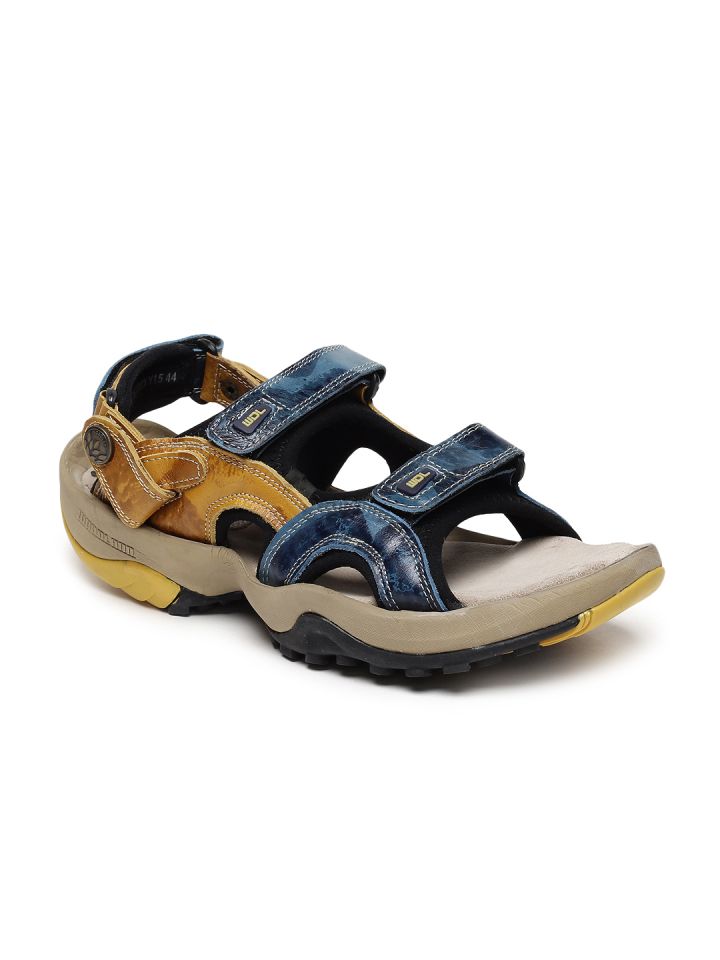 Woodland blue and yellow discount sandals