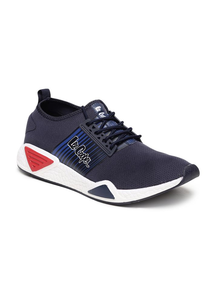 Lee cooper navy blue running shoes deals