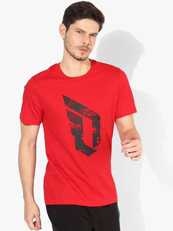 Buy Dame Logo Red Round Neck T Shirt Tshirts for Men 7935667