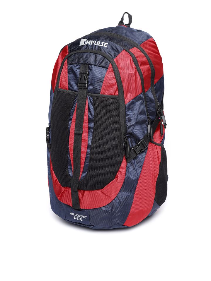 impulse unisex blue 65 litres rucksack