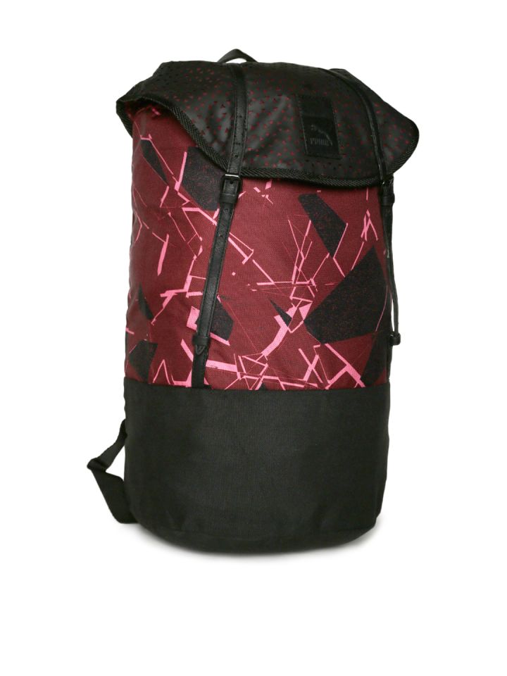 puma graphic red backpack