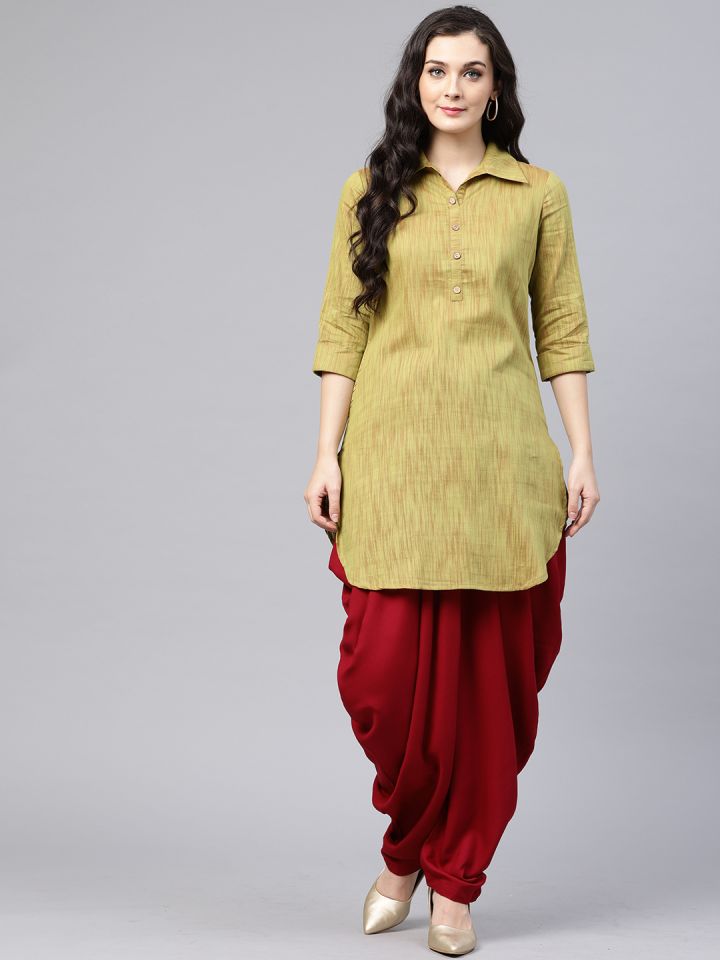 Dhoti and short kurta for female online