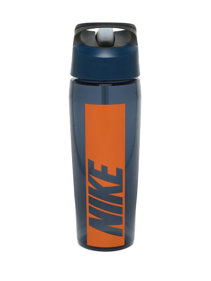 Nike Unisex Blue Orange TR Hypercharge Graphic Straw Water Bottle 700 ml