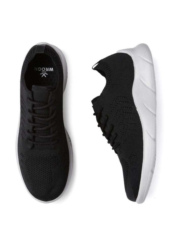 WROGN Men Black Sneakers - Casual Shoes 