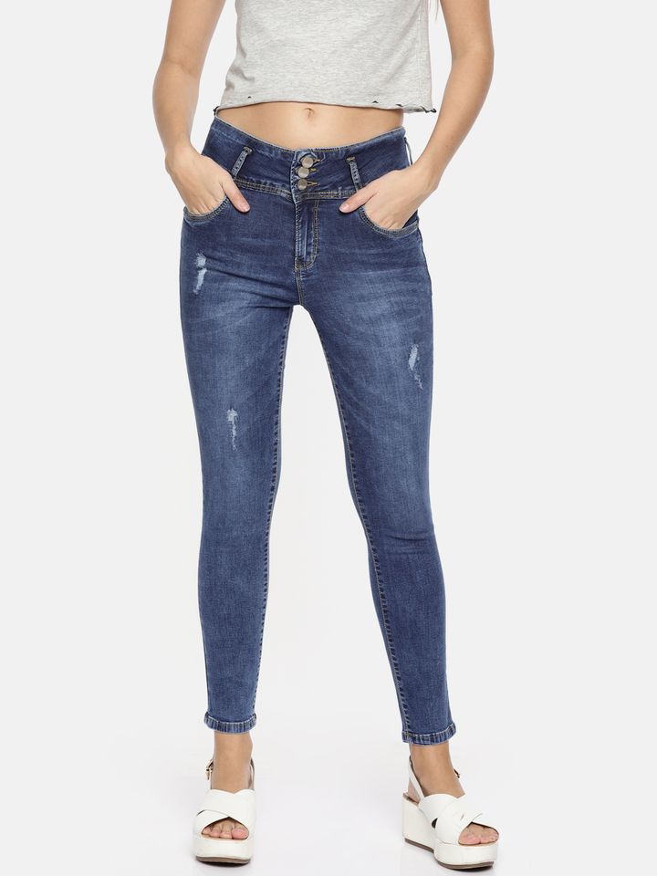 Kraus Jeans Women K4014 Blue Skinny Fit 