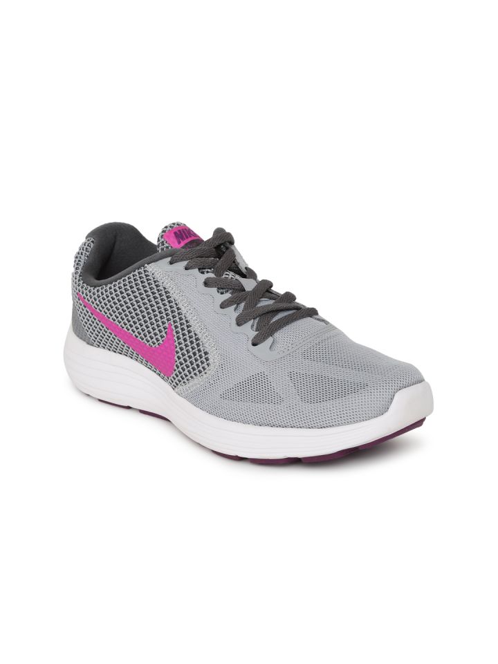Buy Nike Women Grey Revolution 3 Running Shoes Sports Shoes for
