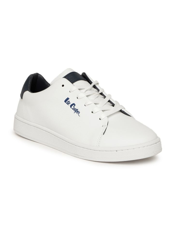 Buy Cooper Men White Textured Sneakers - Shoes for Men | Myntra