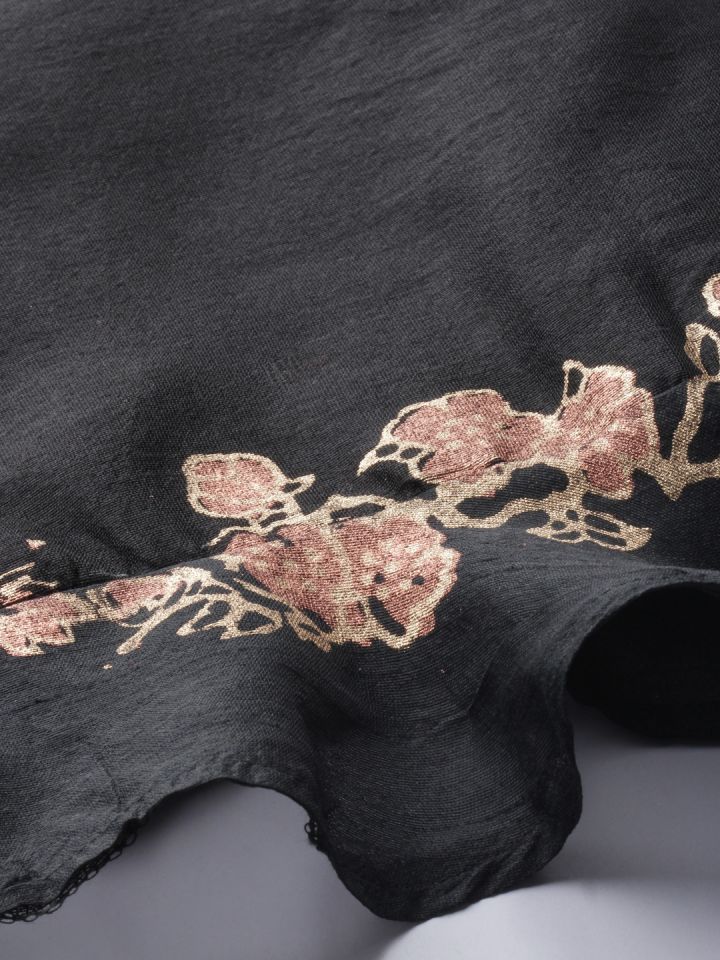 Ira soleil black printed jacket store