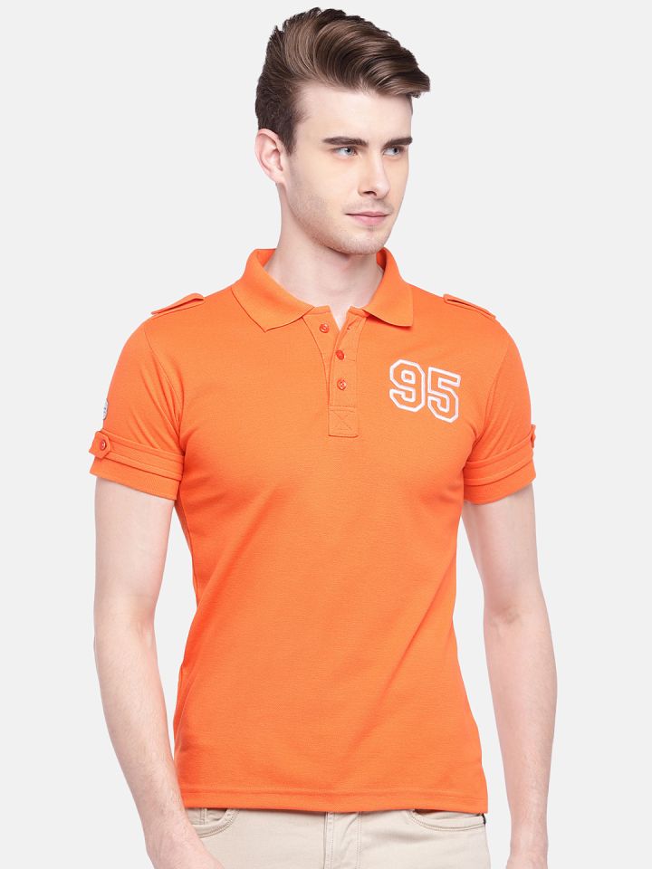 orange t shirt with collar