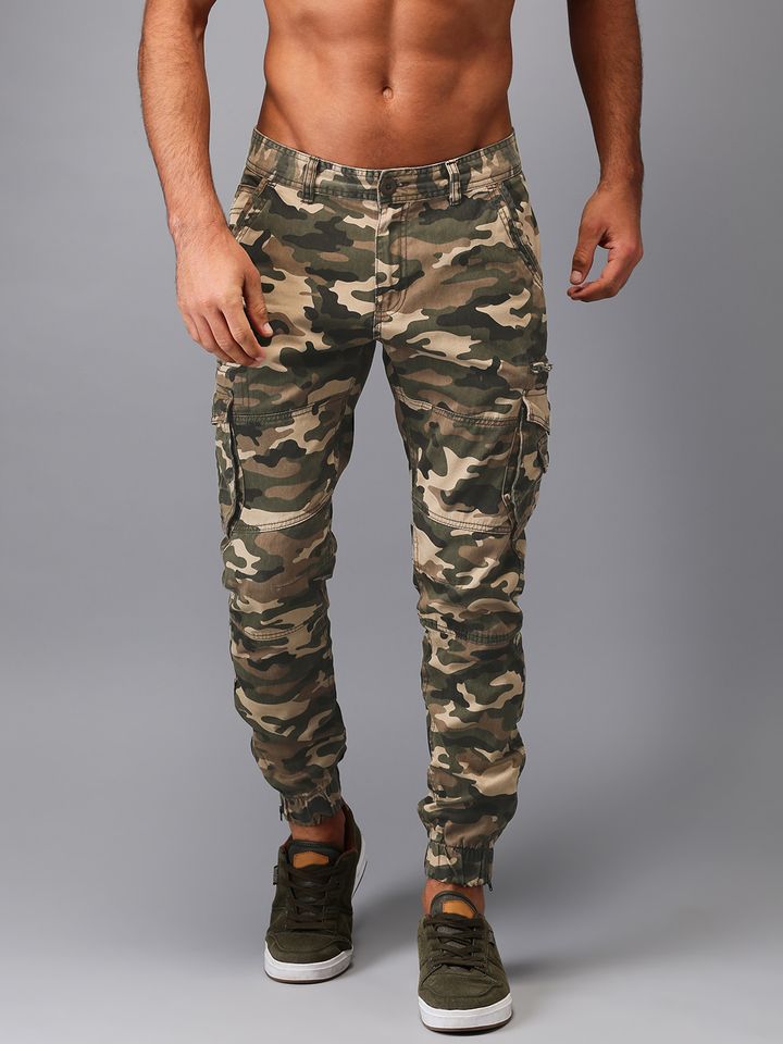 Buy Flying Machine Men Khaki \u0026 Green 