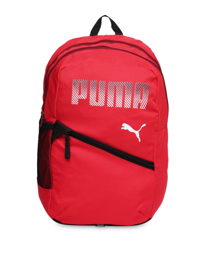 Buy Puma Unisex Red Graphic Backpack 