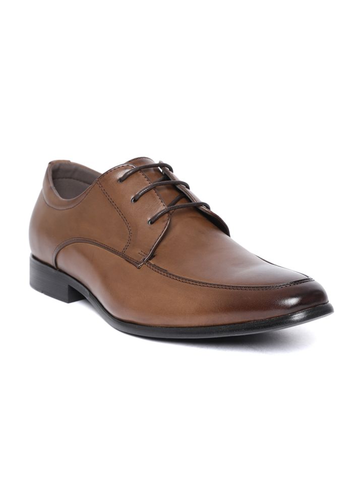 Buy Harvard Men Brown Solid Formal Derbys Formal Shoes for Men