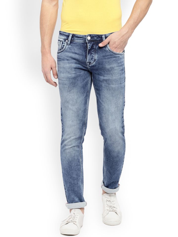 Integriti Men Blue Slim Fit Mid Rise Clean Look Jeans