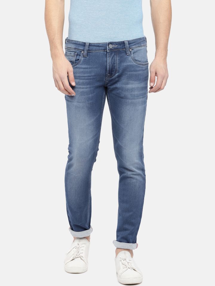 Buy Integriti Men Blue Slim Fit Mid Rise Clean Look Jeans Jeans