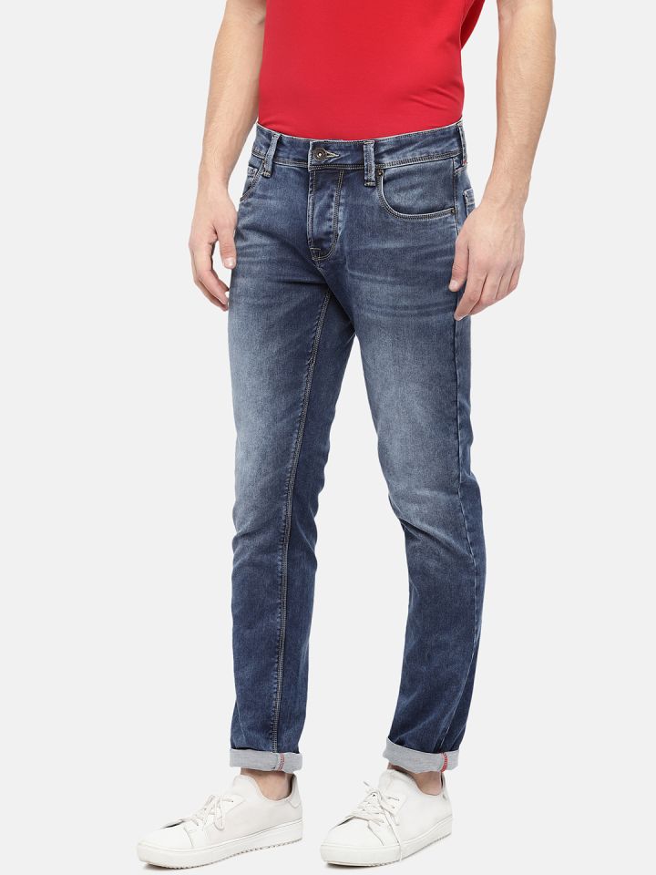 Integriti Men Navy Blue Slim Fit Mid Rise Clean Look Jeans
