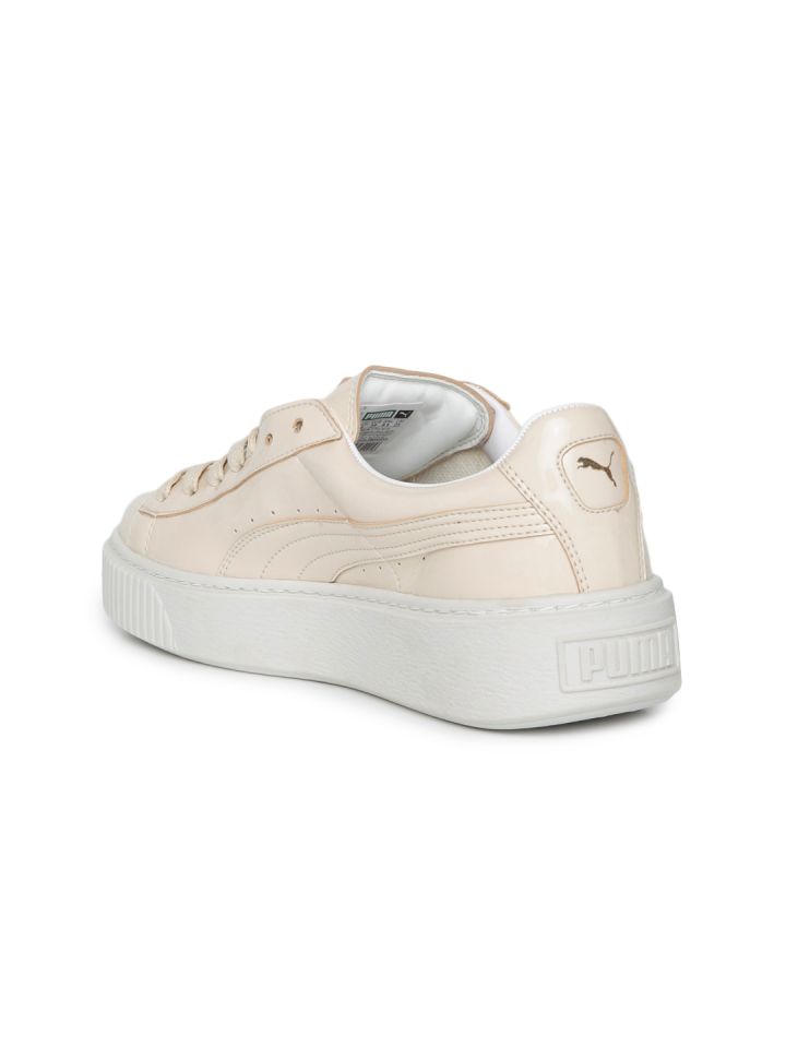 Puma basket platform beige clearance