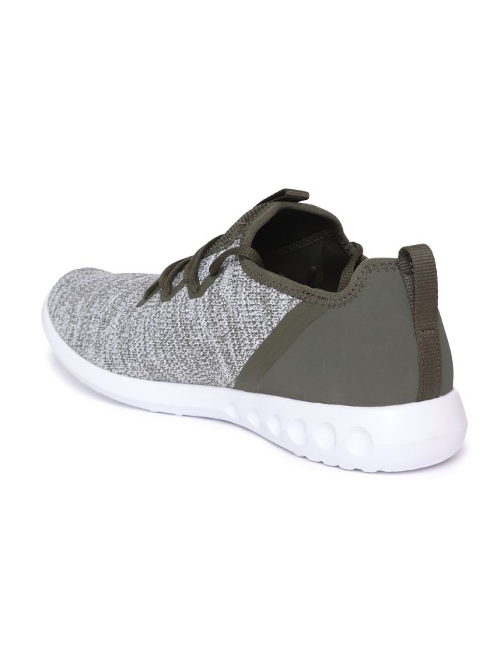 Puma Men Olive Green White Carson 2 X Knit Running Shoes