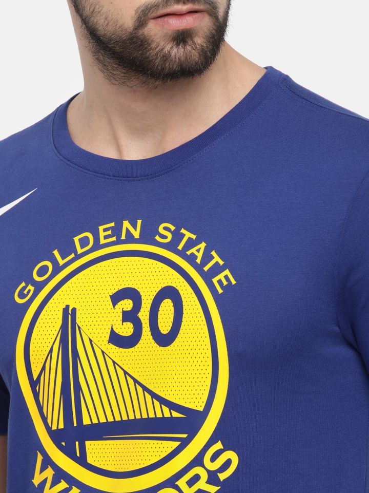 Adidas NBA Mens Golden State Warriors Athletic Long Sleeve Tee