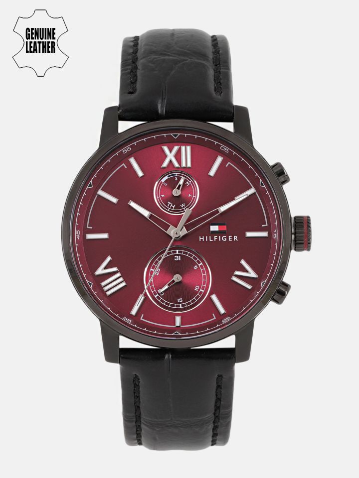 Tommy hilfiger maroon deals watch