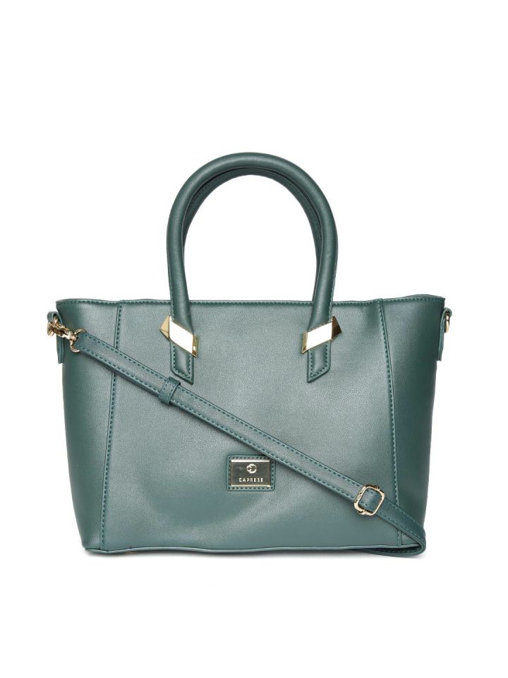 Caprese green solid handheld online bag