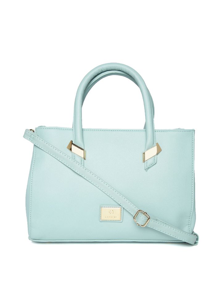 caprese blue solid handheld bag