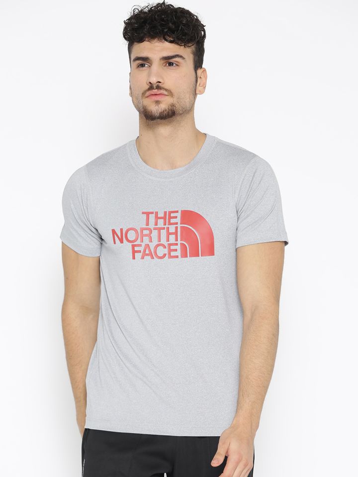 Mens grey north face t shirt sale