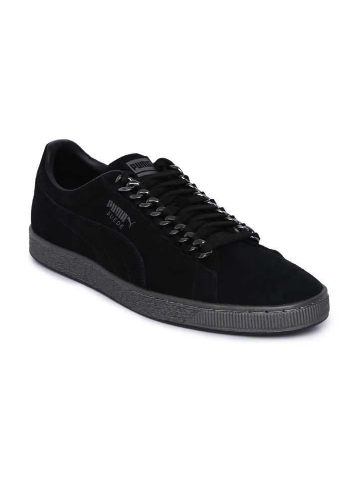 Buy Puma Unisex Black Suede Classic X Chain Sneakers Casual