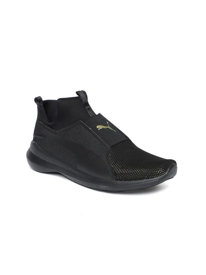 Puma rebel outlet mid black