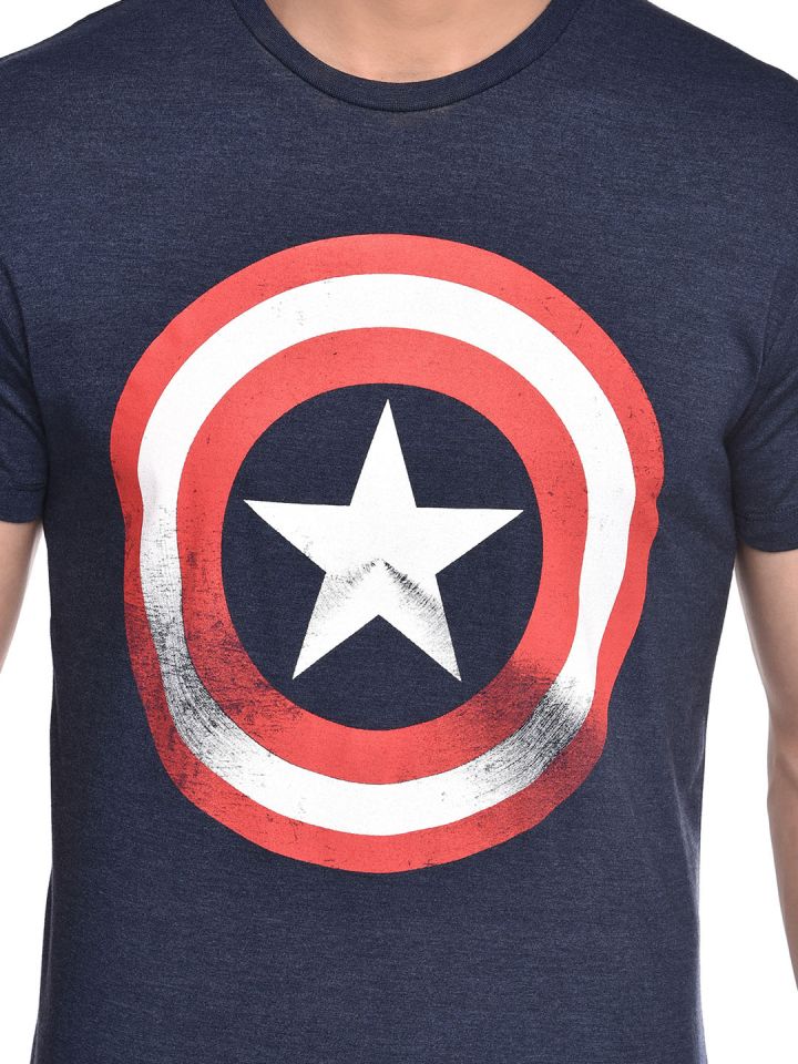 captain america t shirt myntra