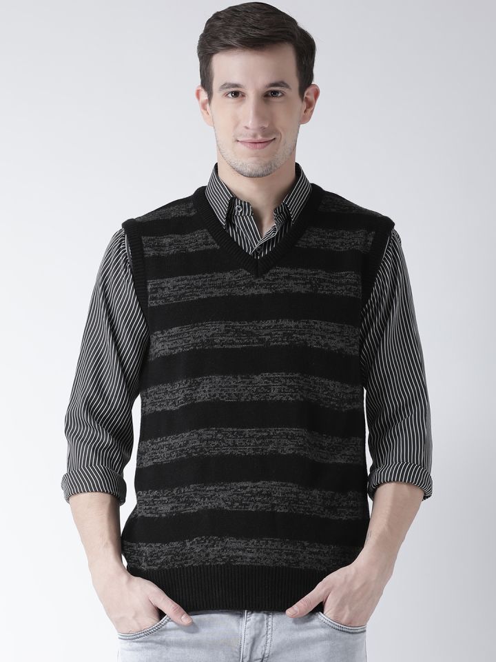 striped sweater vest