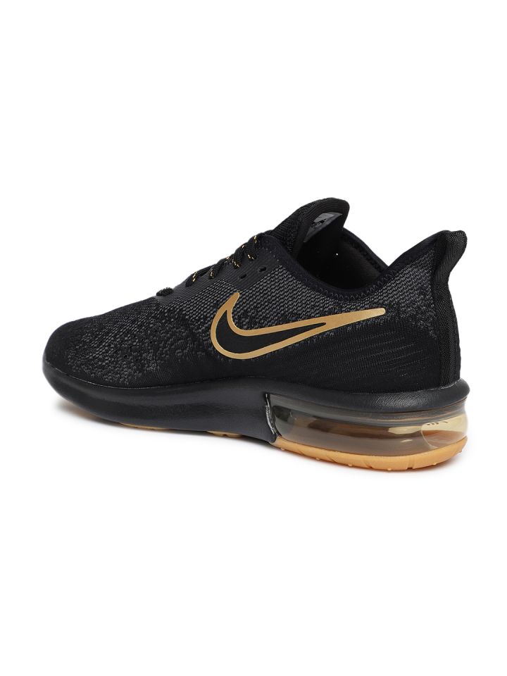Buy Nike Men Black Air Max Sequent 4 Sneakers Casual Shoes for