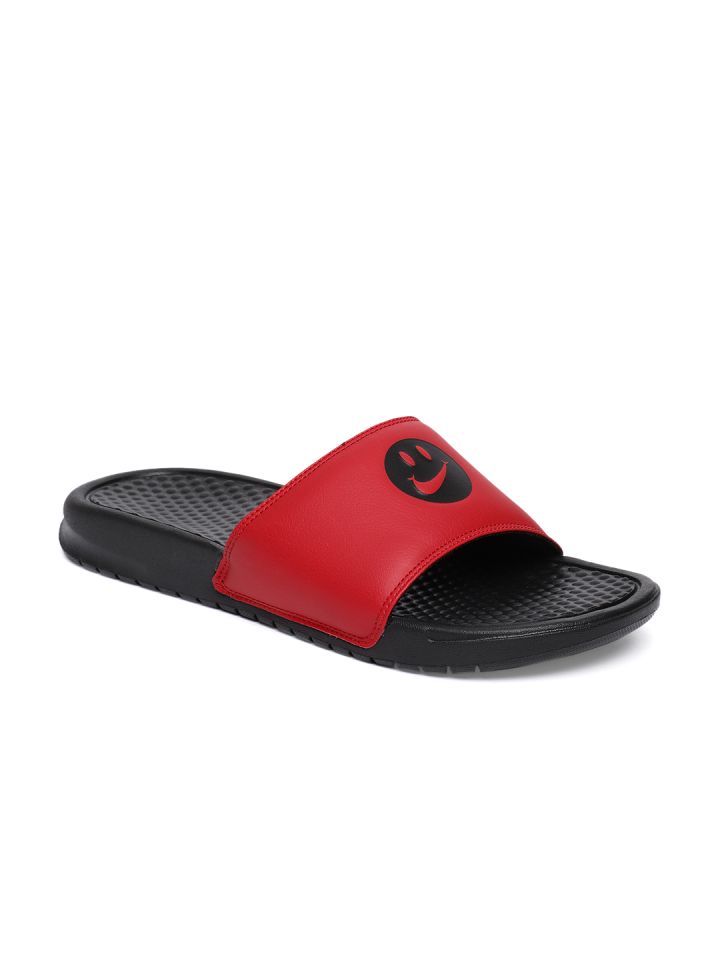 Buy Nike Men Red Printed BENASSI JDI Sliders Flip Flops for Men