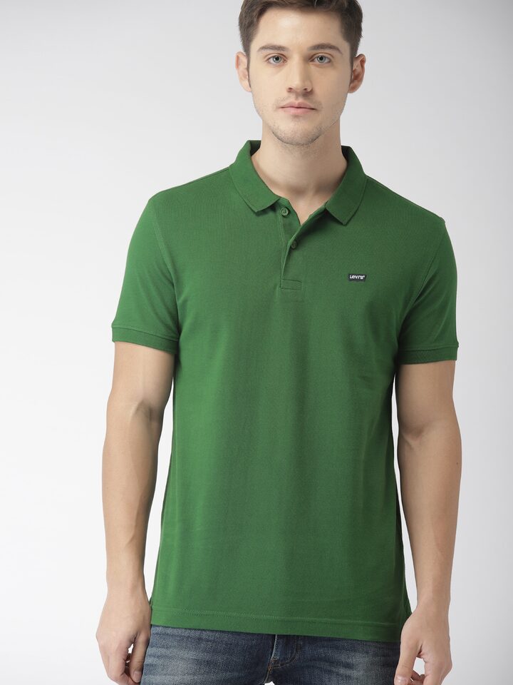 saint Appointment sound Buy Levis Men Green Solid Polo Collar T Shirt - Tshirts for Men 8197865 |  Myntra