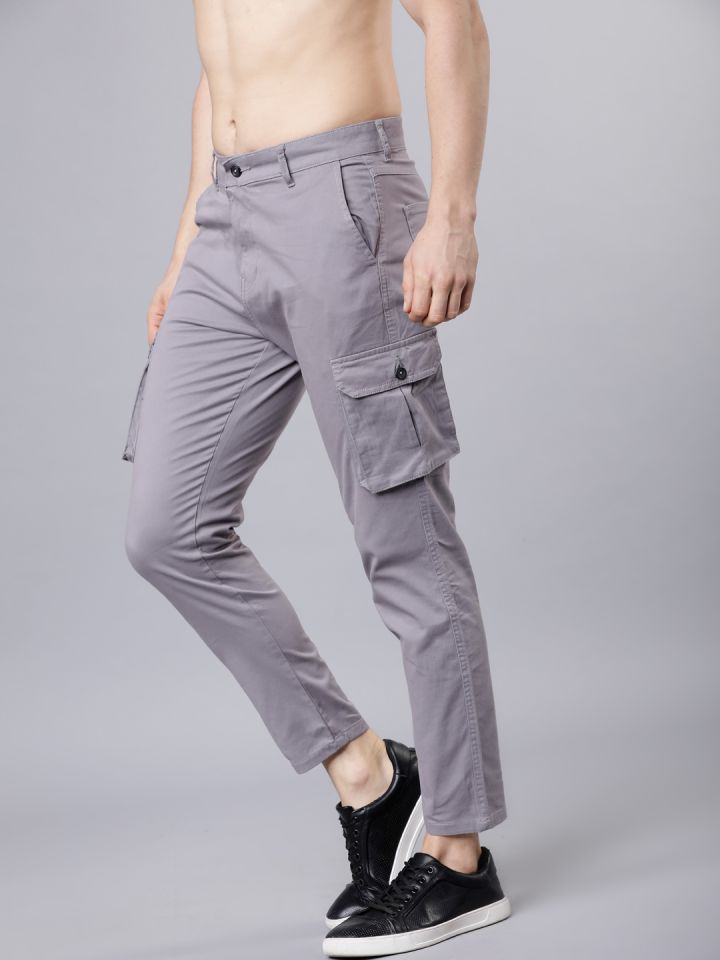 Buy Roadster Men Black Sustainable Chinos  Trousers for Men 2167363   Myntra