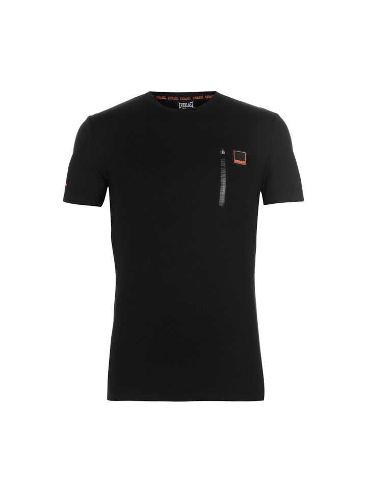 EVERLAST Printed Men Round Neck Black T-Shirt - Buy Black EVERLAST Printed  Men Round Neck Black T-Shirt Online at Best Prices in India