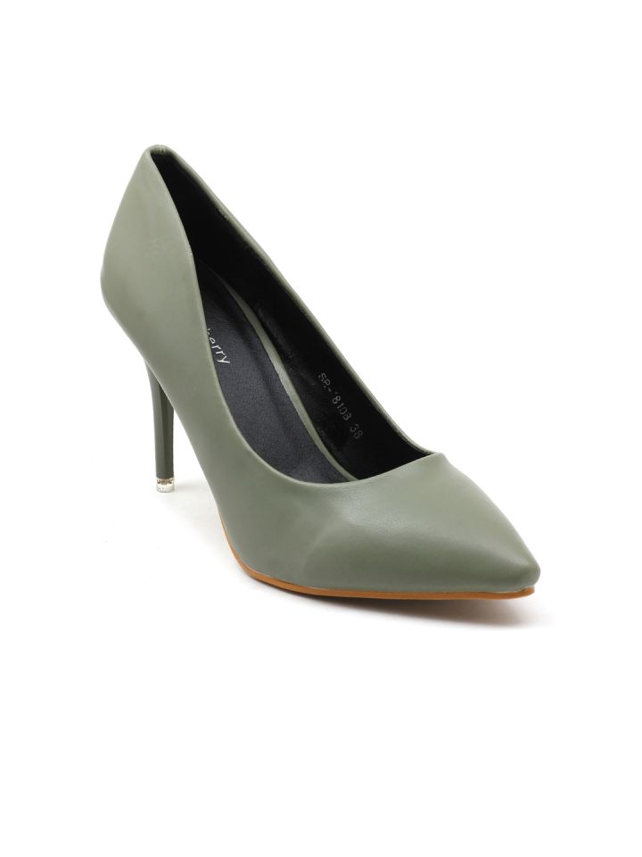 Olive green clearance high heels