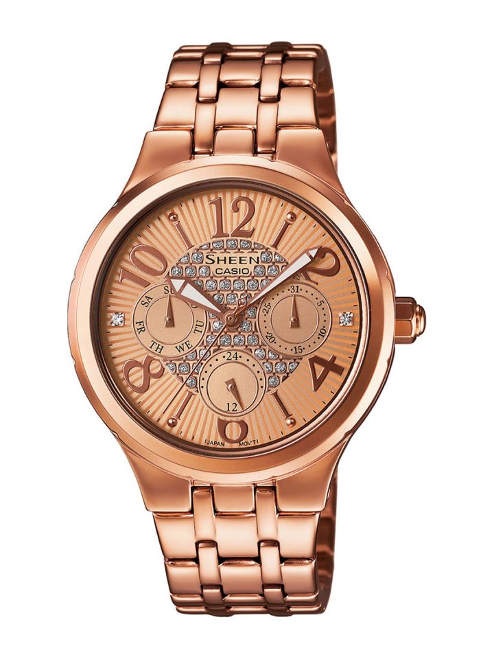 Casio sheen pink sale gold