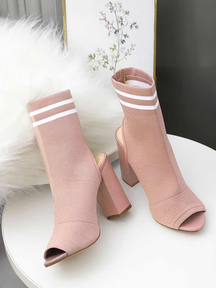 Pink Solid Heels - Heels for Women 