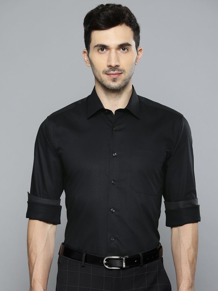 formal dress black shirt