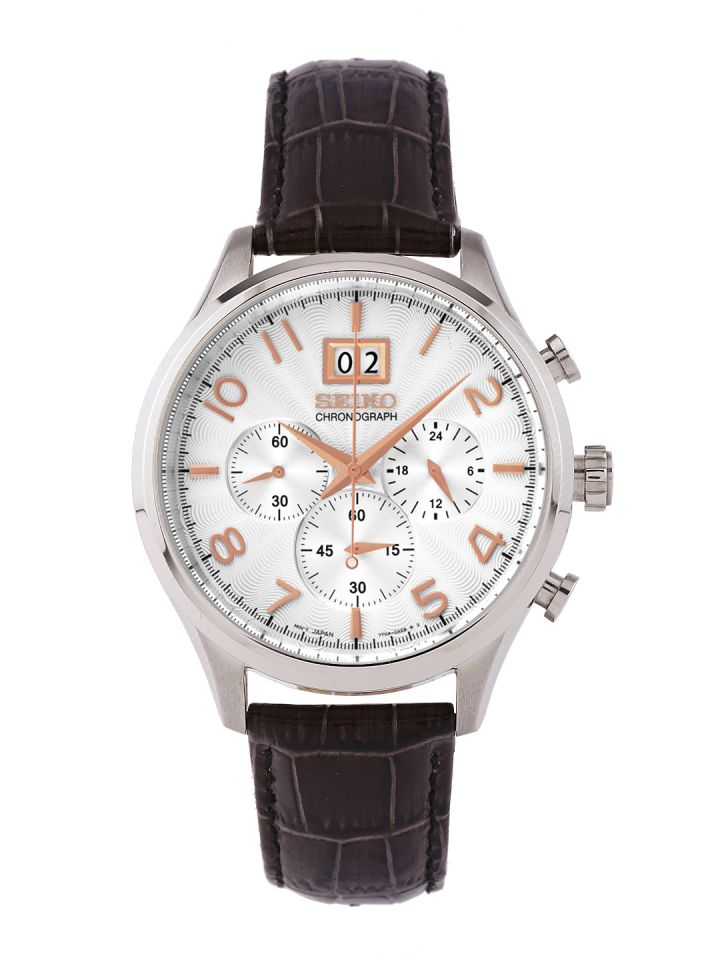 Buy SEIKO Chronograph Men Silver Analogue Watch SPC087P1 Watches