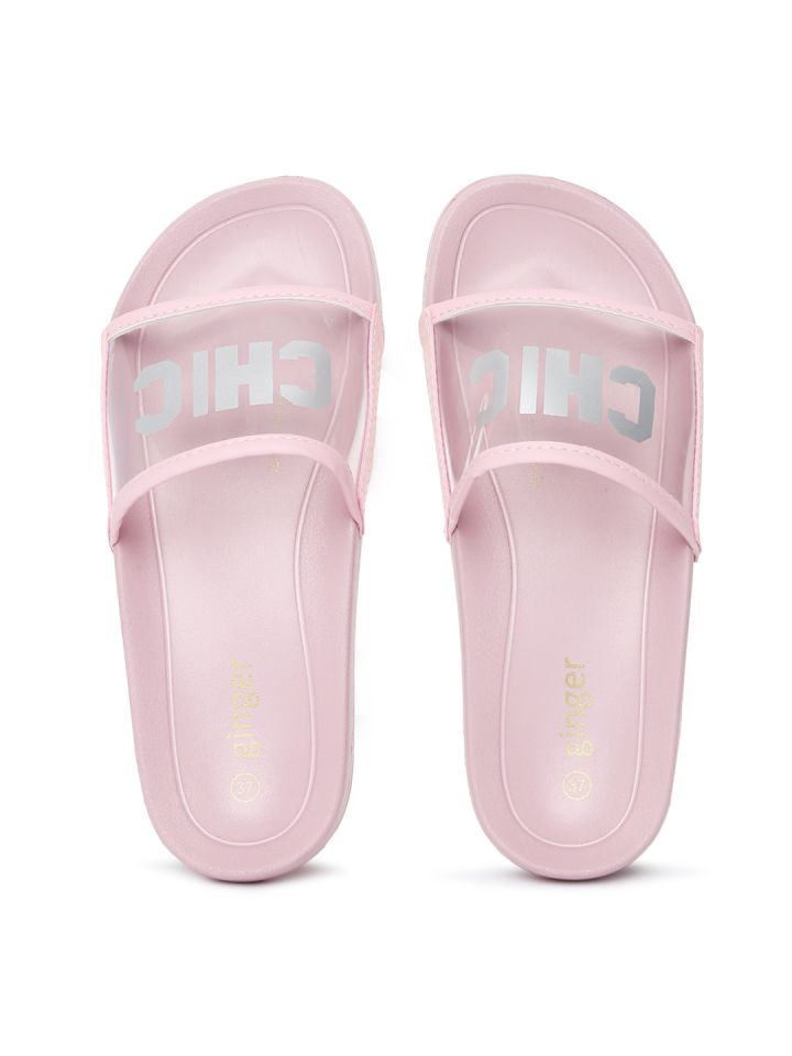 Womens best sale pink sliders