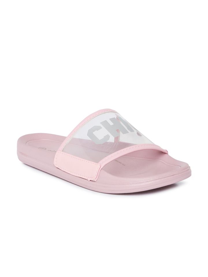 Pink sliders womens on sale