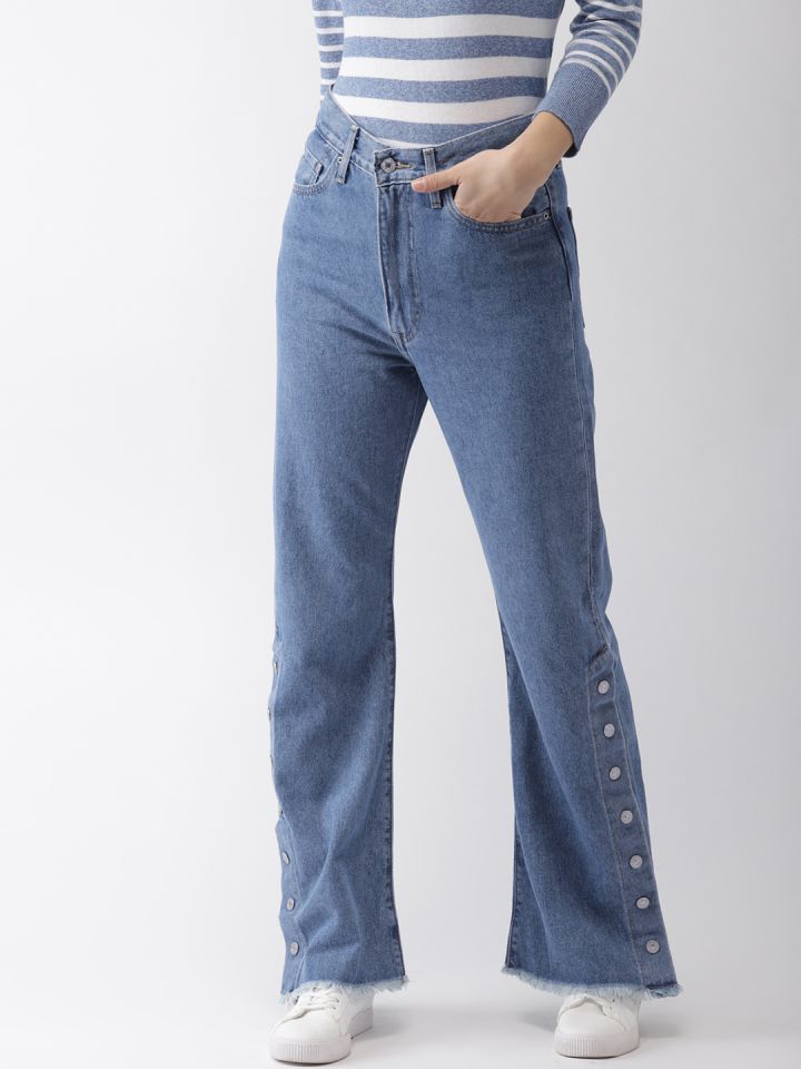 Levi's ribcage on sale split flare jeans
