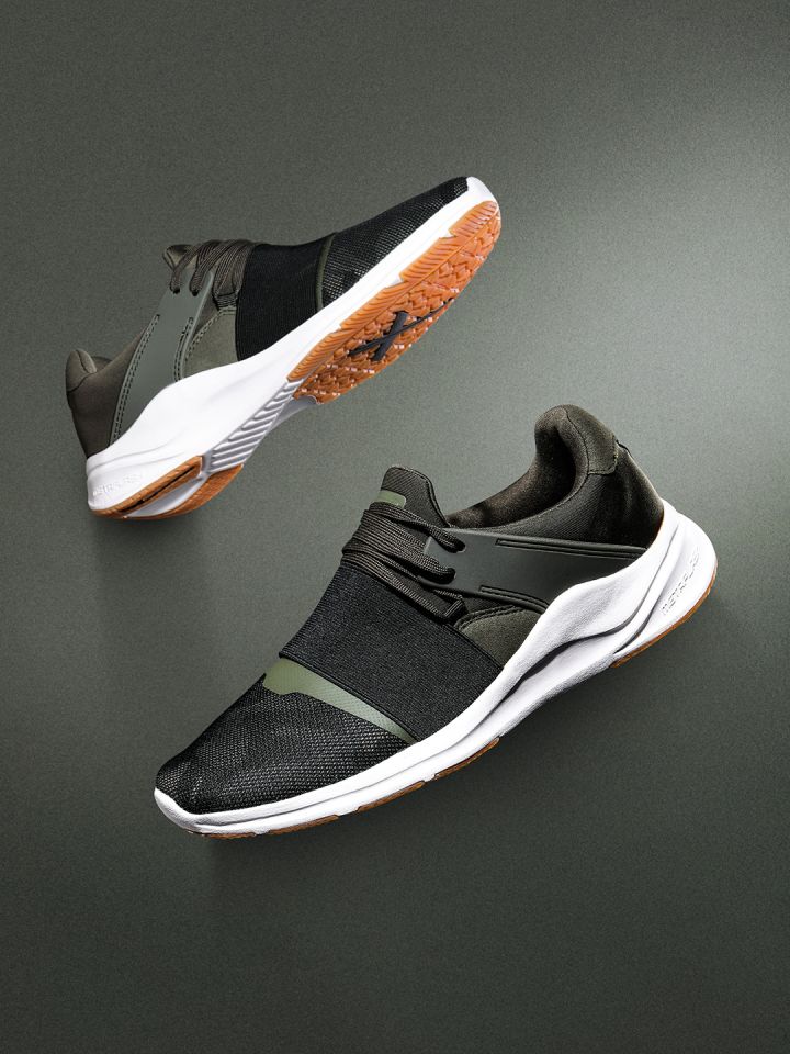 HRX by Hrithik Roshan Men Olive Green Black Metaflash Running Shoes