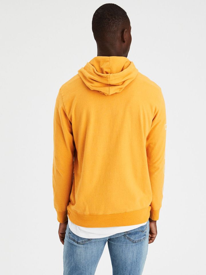 Men's mustard yellow hoodie shop