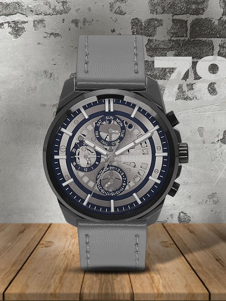Buy Roadster Men Gunmetal Toned 