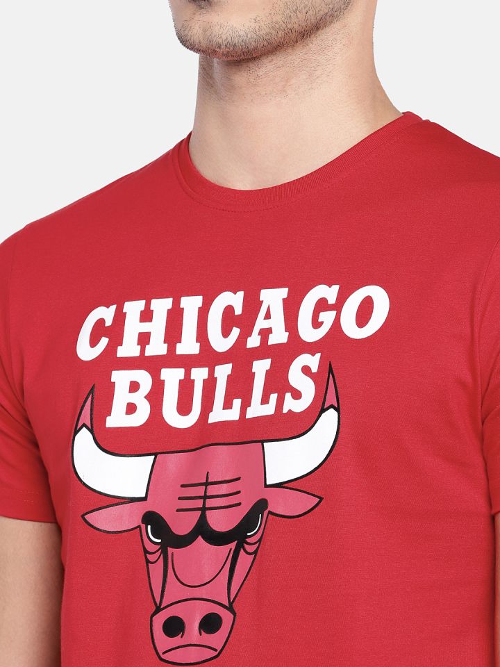 ADIDAS Printed Men Round Neck Red T-Shirt - Buy NBA CHICAGO BULLS 1 - 300  ADIDAS Printed Men Round Neck Red T-Shirt Online at Best Prices in India