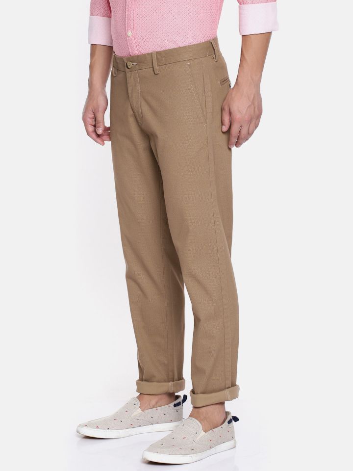 khaki slim chinos