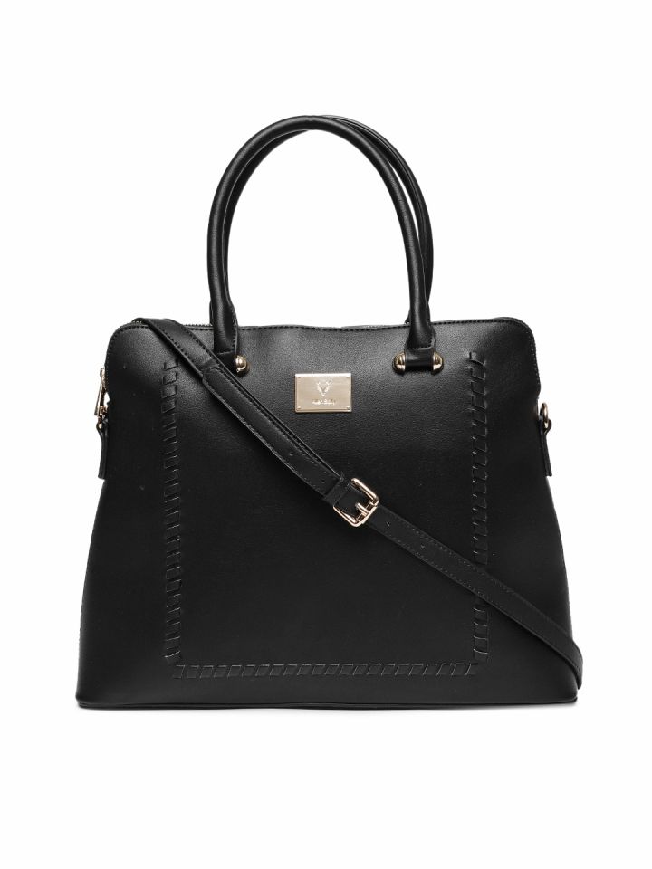 allen solly black solid shoulder bag
