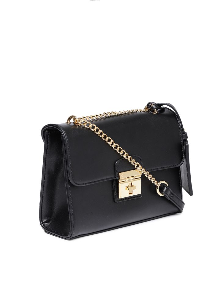 Allen solly black outlet solid shoulder bag